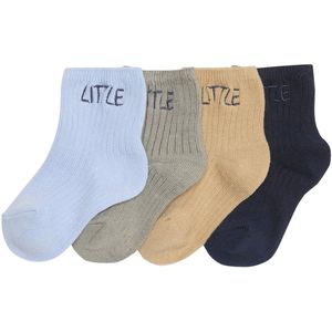 Vertbaudet Set van 4 paar babysokjes ""little