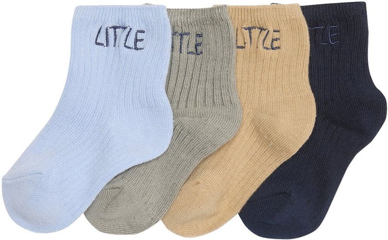 Vertbaudet Set van 4 paar babysokjes ""little
