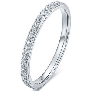 Dames ring LGT Jewels Stardust Edelstaal Zilverkleurig-16mm