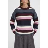 b.young - BYONEMA - Trui - Navy - Grijs - Bordeaux - Natuurwit