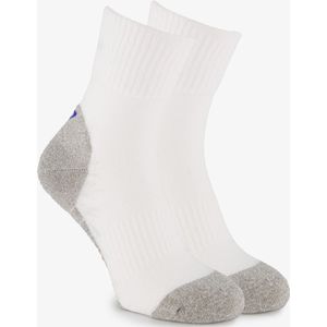 2 paar sportsokken wit grijs - Maat 35/38