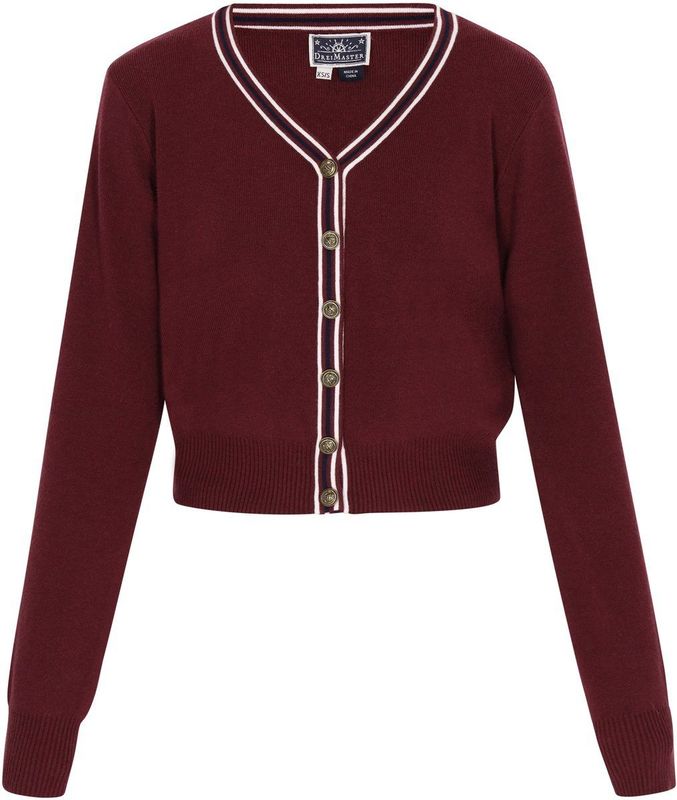 DreiMaster - Maritime Collectie - Vest - Cropped - Puntige Halslijn