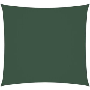 vidaXL Zonnescherm - Vierkant - 5x5 m - Donkergroen Zonnescherm - Zonscherming - Oxford Stof - Waterdicht - Uv Bestendig