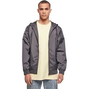 Build your Brand Windrunner Jacket BY016 - Dark Shadow/Dark Shadow