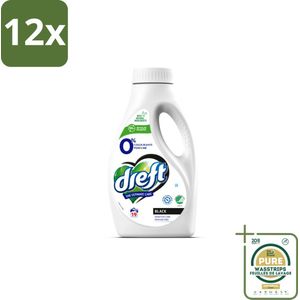Dreft - Vloeibaar Wasmiddel - 0% Donkere Was - Kleurbescherming - 19 Wasbeurten - Voordeelverpakking - 12 stuks - Parfumvrij wasmiddel - Biologisch wasmiddel