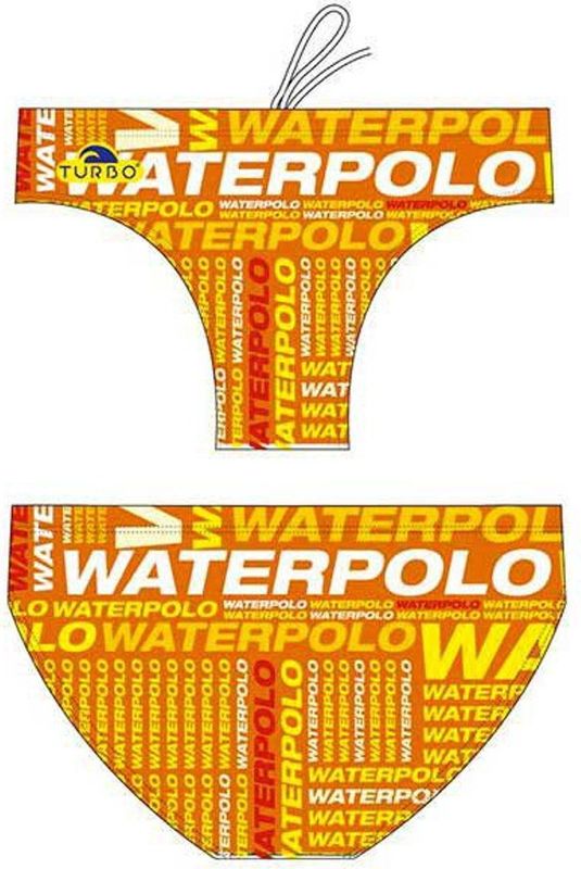 Turbo Text Zwemslip Oranje XL Man