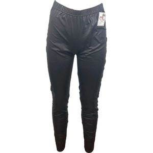 Stijlvolle Donkerbruine Leather Look Broek voor Dames - Comfortabele en Trendy Pasvorm in 5 Maten