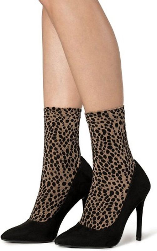 Marcmarcs - Pantykousjes - Zwart/Beige - 70 denier - Enkelhoog