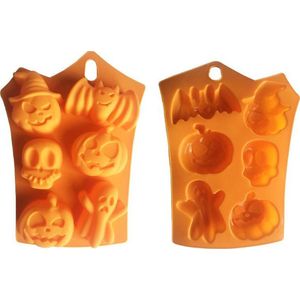 ProductGoods - Siliconen Bakvorm Halloween - 6 Stuks - Bakvormen