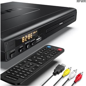 RFWR® DVD-speler met HDMI-kabel - Multi-regio DVD-speler voor TV met afstandsbediening