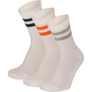 Apollo - Sportsokken kinderen - Multi Wit - 3-Pak - 27/30 - Kindersokken - Kindersokken jongens - Kindersokken meisjes - Sokken jongens - Apollo
