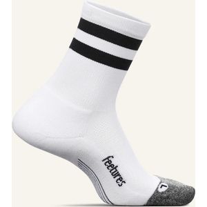 Feetures | Elite | Light Cushion | Mini Crew V2 | Hardloopsokken | Unisex | White High Top Stripe | 38-42 -
