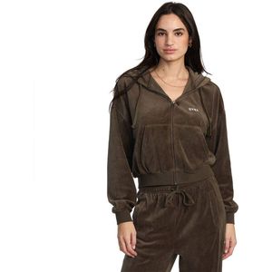 Rvca - Ring Sweatshirt - Bruin - Hoodie - Met Rits