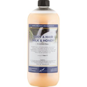 Body & Hair Milk & Honey 1 liter - 2 in 1 voor lichaam en haar.