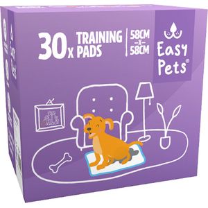 Easypets Puppy Training Pads - Zindelijkheidstraining - Hondentoilet - 58 x 58 cm - 30 stuks