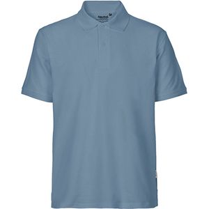 Men's Classic Polo met korte mouwen Dusty Indigo - XXL