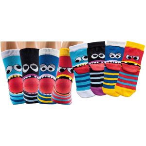 Kindersokken 23-26 | jongens sokken | meisjes sokken | grappige sokken | vrolijke sokken | happy socks prints | voordeelpak 6 paar