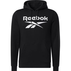 Reebok RI FLC BIG LOGO HOOD - Heren Trui - Zwart - Maat L