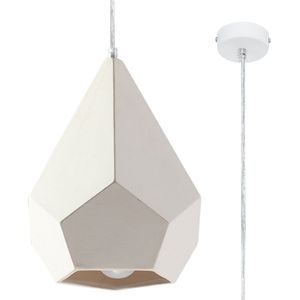 Keramische Hanglamp Pavlu'S - Hanglampen - Woonkamer Lamp - E27 - Wit