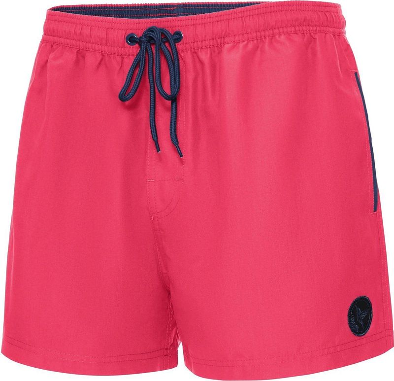 Ladeheid LA-LA40-199-SWS Heren Zwembroek - Zwemshorts - met zijzakken en achterzak - sneldrogend - met binnenslip van mesh - Koordsluiting - Polyester - Roze - S