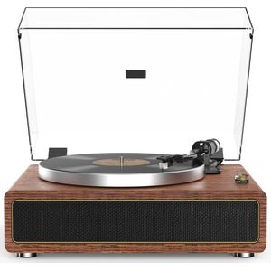 Retrolife - Platenspeler met Ingebouwde Luidsprekers - Riemaandrijving - 33/45 RPM - Vinyl - Bluetooth