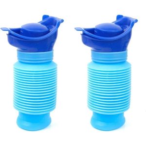 Urinaal mannen - Met deksel - Urinefles - Plasfles - 750ml - Opvouwbaar - 2 stuks - Must Have!