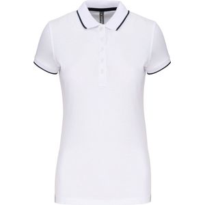 Kariban Damespolo korte mouwen K252 - White / Navy / White - XXL