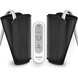 Professioneel Beenmassage Apparaat - Apparaat Bloedsomloop - Massage - Vermoeide Benen - Shiatsu - Luchtcompressie - Bloedsomloop - Zwart