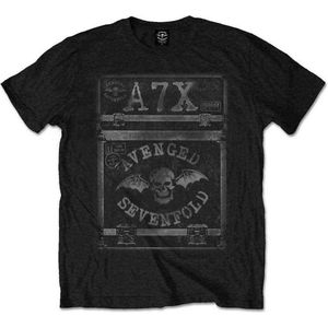 Avenged Sevenfold - Flightcase Heren T-shirt - S - Zwart
