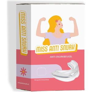 Miss Anti Snurk ™ - Snurkbeugel voor vrouwen - Anti Snurk Beugel - Anti Snurk Bitje - Eenvoudig op maat te maken