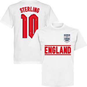 Engeland Sterling 10 Team T-Shirt - Wit - XS
