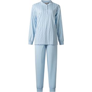 Lunatex dames pyjama - maat XXL - Porto daisy - blue