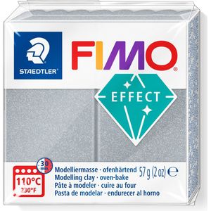 FIMO effect boetseerklei 57 g metallic zilver