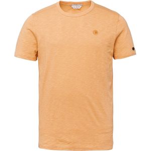 Cast Iron t-shirt ronde hals oranje gemeleerd - L