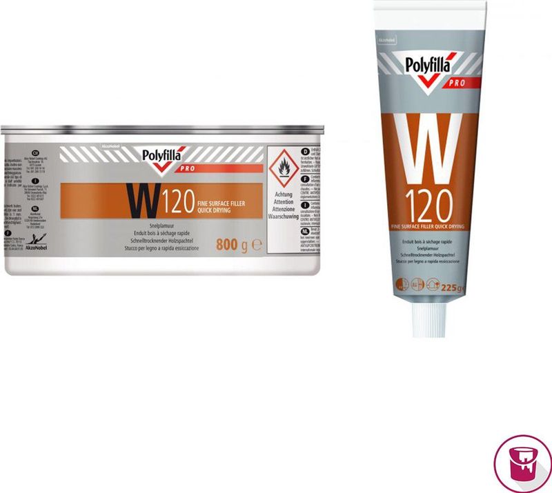 Polyfilla - W120 - Snelplamuur - Wit - 225 Gram