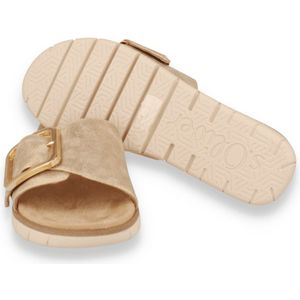 s.Oliver - 5-27210-44 - Damessandalen - Champagne - Veganistisch - Zacht Schuim