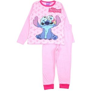 Disney - Lilo & Stitch Pyjama - Roze - 100% Katoen. Maat 98 cm / 3 jaar.