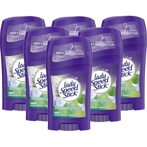 Lady Speed Stick Deodorants Orchard Blossom - Deodorant vrouw - USA Formaat - 48uur Fris en zelfverzekerd - 6 x 40g