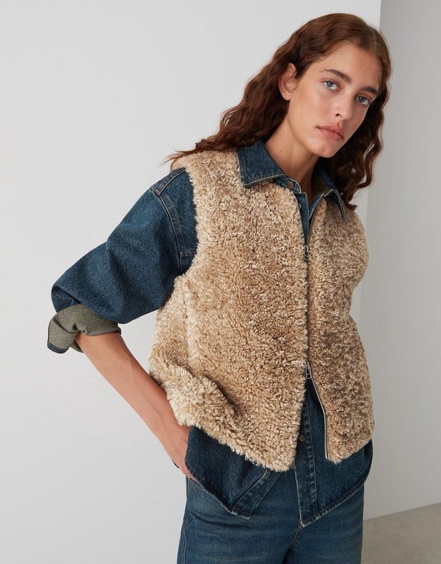 Opus - Wahida - Gilet - Zand