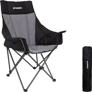 Opvouwbare Campingstoel - Ultragroot met Hoge Rugleuning, Belastbaar tot 150 kg, Comfortabele Bekleding, Ideaal voor Tuin en Outdoor