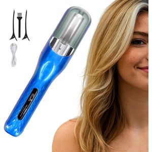 Split Ender voor Gespleten Haarpunten Incl. 5 Accessoires - Multistyler Split Remover Draadloos - Split End Trimmer - Blauw