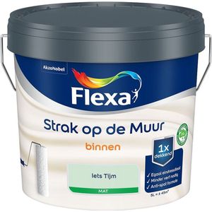 Flexa - Strak op de Muur Binnen Muurverf Mat - Iets Tijm - Mengverf - 5 Liter