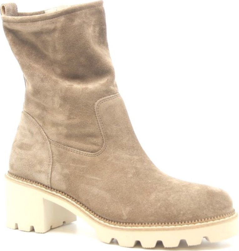 Paul Green - Enkellaarsjes - Beige - Suèdeleer - Warme Voering