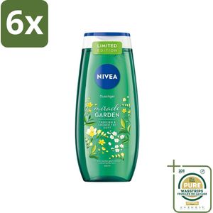 Nivea - Douchegel - Freesia & Groene Thee - 250 ml - Voordeelverpakking - 6 stuks - Douchegel - Freesia