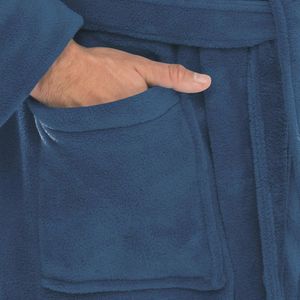 Badjas met capuchon voor dames en heren - Koraalfleece ochtendjas