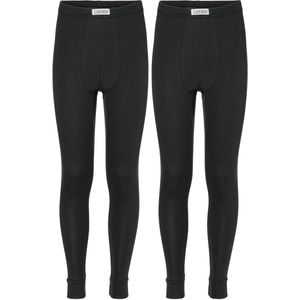 Ladeheid Kinderen Thermobroek 2 Pack Set - Sport - Sporbroek - Lang - Katoen – Zwart/Zwart – 116 - LA-LA40-248-UW-2B