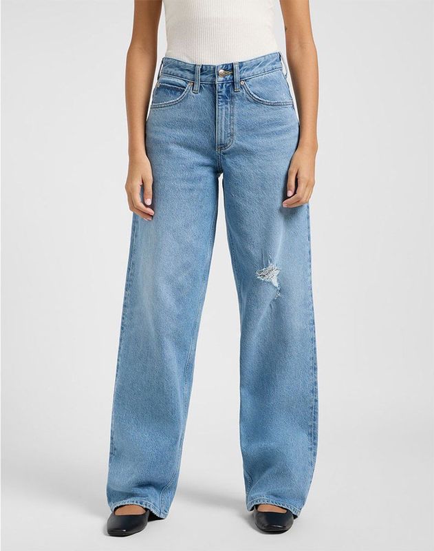 Lee - Rider Loose - Spijkerbroek - Lichtblauw - Stonewash Denim