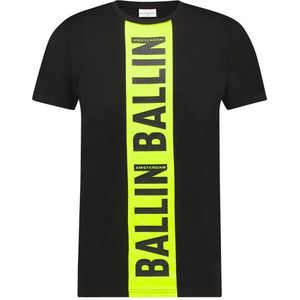 Ballin Amsterdam Chest Logo Stroke T-shirt White Black