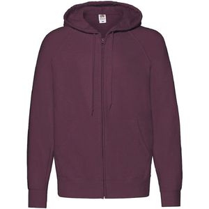 Dames Sweatshirt met Capuchon en Voorzak - Bordeauxrood - S