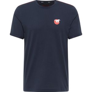 Mustang T-shirt donkerblauw met Mustang logo - maat L